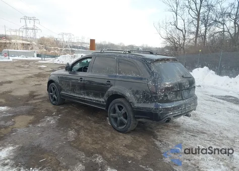 2015 Audi Q7 3.0T S Line Prestige from USA, damaged, VIN WA1DGAFE2FD024687